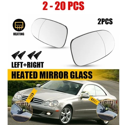 Fit Mercedes Benz CLK55 CLK63 2-20PCS CLK320 CLK350 Mirror Clear Heated Glass - Image 1 of 4