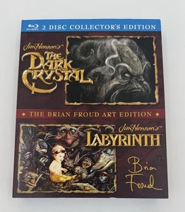 Dark Crystal + Labyrinth The Brain Froud Art Edition Blu-ray US Seller Free Ship - Picture 1 of 7