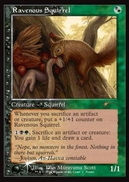 Magic/MTG Ravenous Squirrel OH- Rare Englisch NM Foil - Bild 1 von 2