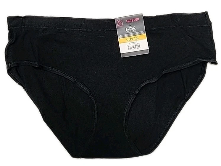 Nuevo con etiquetas Panty Hipster No Boundaries Junior’s Mezcla Algodón Talla Grande 11-13 Negro Foto 1 de 4