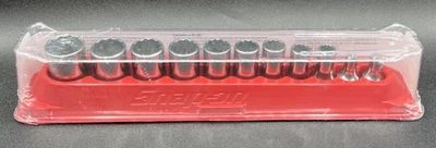 SNAP-ON 211FDSY 11PC 3/8" DRIVE 12PT SAE FLANK DRIVE SEMIDEEP SOCKET (MVP033913) - Image 1 of 3