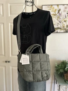 NWT Lululemon Green Quilted Tote Crossbody Bag - Picture 1 of 9