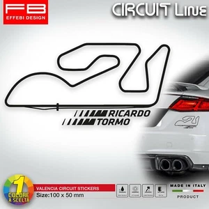 Adesivo Stickers VALENCIA Circuit Ricardo Torno Moto GP SBK Auto Moto FIM CEV - Picture 1 of 2