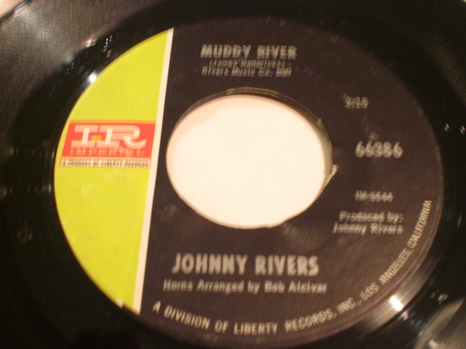 Johnny Rivers - Muddy River / Resurrection 45 RPM Record - Image 1 of 1