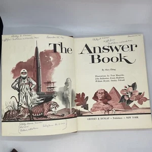 Vintage The Answer Book by Mary Elting 1959 Hardcover, No Dust Jacket - Picture 1 of 15