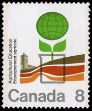 Canada  # 640   AGRICULTURAL EDUCATION      Brand New 1974 Original Pristine Gum
