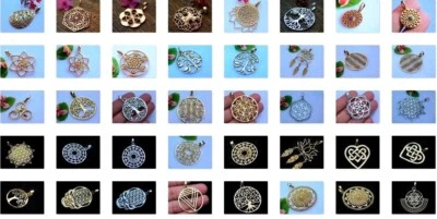 LOTE DE 20 PIEZAS DE COLGANTES TRIBALES BOHEMIOS DE LATÓN GEOMETRÍA SAGRADA MEZCLA AL POR MAYOR Foto 1 de 3