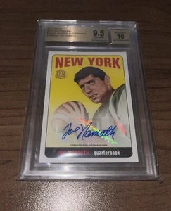 2015 Topps Joe Namath 60th Anniversary Rookie Reprint Autograph BGS 9.5 10 AUTO - Bild 1 von 6