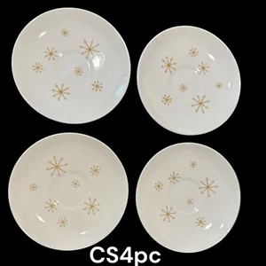 VTG 4 Pc Royal China MCM Star Glow Royal Ironstone Cup Mug Saucer Plates - Picture 1 of 8