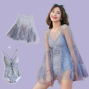 Women Sexy Beachwear One-Piece Swimwear Swimsuit Bathing Suit Mesh Bikini Summer - Picture 1 of 12