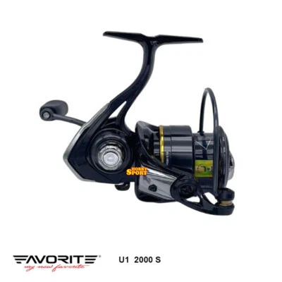 MULINELLO FAVORITE U1 2000 S FRIZIONE ANTERIORE PESCA SPINNING 7+1 BB - Immagine 1 di 4