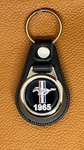 Llavero Mustang 1965 cuero negro premium 100 % alta calidad - Imagen 1 de 3