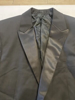 Men’s NWT Theory 100% Wool Two Button Black Tuxedo Jacket Size 40R - Image 1 of 4