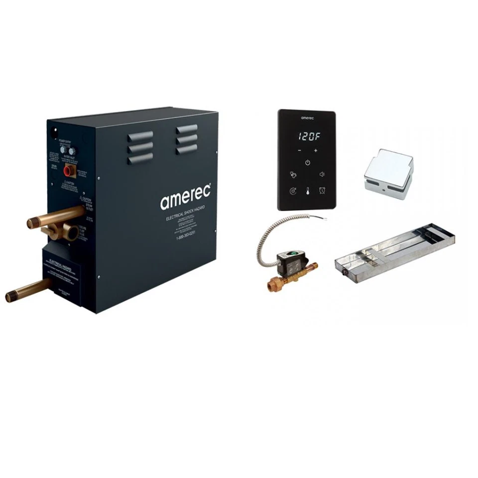 Amerec AK 11 Steam Bath Generator with Polished Chrome Glacier Package  - Image 1 of 1