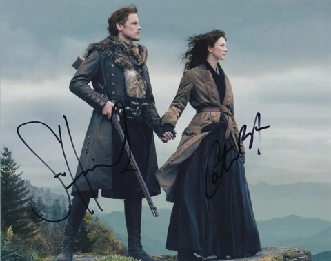Sam Heughan & Caitríona Balfe-Signed Photograph from "Outlander" Cover