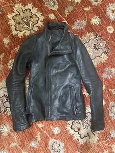 carol christian poell bison 48 high neck lederjacke - Bild 1 von 11