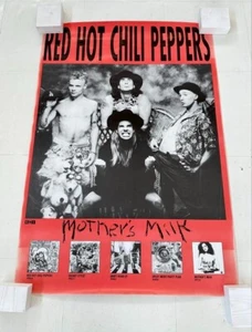 80s Band Red Hot Chili Peppers Mother's Milk EMI PROMOTION Poster Vintage RARE - Picture 1 of 8