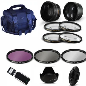 Kit objectif et filtre + SAC GADGET pour SONY ALPHA A230 A330 A500 A550 A100 A200 A290 - Photo 1 sur 12