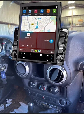 Car Radio Stereo Android 13 GPS For Jeep Wrangler JK 2007-17 with Apple Carplay - Imagem 1 de 4