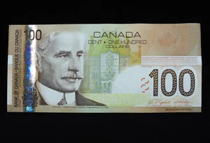 2004 $100 Bank of Canada Banknote EJB 9887866 Jenkins Dodge UNC Grade 2003 Print - Picture 1 of 21