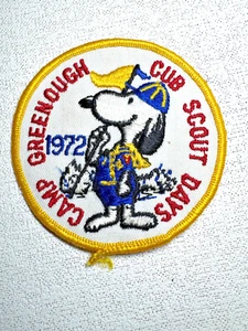 New Vintage BSA Camp Greenough Cub Scout Days 1972 Snoopy markystore - Picture 1 of 2