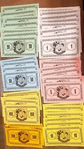 Vintage Disney Monopoly Game Cash Money 60pcs Scrooge McDuck  - Picture 1 of 1