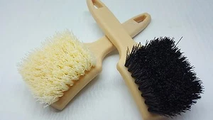 2 pc Auto Car Tire Wheel Clean Scrub Nylon Wire Fill Medium & Stiff Bristle - Picture 1 of 4
