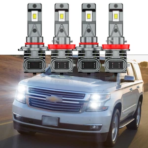 Kit de bombillas de haz alto/bajo para faros LED blancos 4X 6000K Suburban Tahoe 2007-2014 - Imagen 1 de 12
