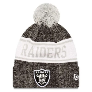 Las Vegas Raiders NFL New Era Pom Knit Hat Beanie - Picture 1 of 2
