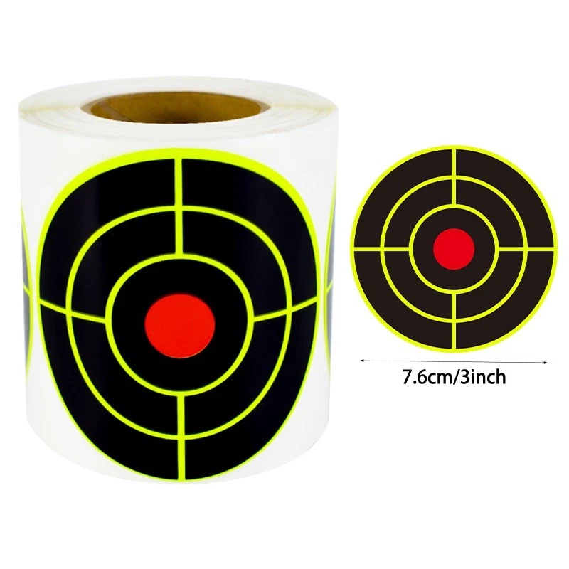 200pcs 3" Splatter Target Sticker Roll