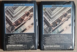 The Beatles 1967-1970 Part 1 & Part 2 Set 8-Track Tapes Apple Records 1973 - Picture 1 of 2