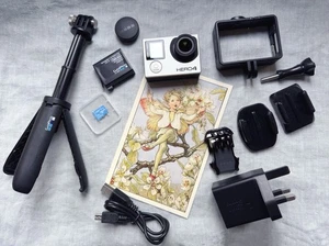 GoPro HERO4 Black Edition 4K HD 12MP Action Camera + Mini Extension Pole&Tripod - Picture 1 of 11