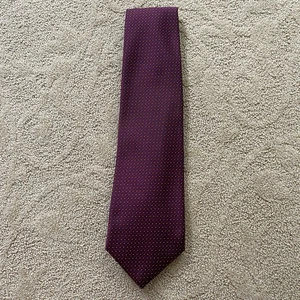 Robert Talbott Tie Necktie Purple Merlot Blue 56" x 4" USA Silk Handsewn Diamond - Picture 1 of 8
