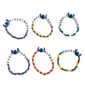 Lilo & Stitch Bracelets 6 Pack Birthday Party Favours Supplies Treat Bags - Picture 1 of 1