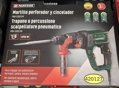 Parkside Trapano A Percussione Scarpellatore Pneumatico PBH 1050 D4 1050W Cavo - Immagine 1 di 4
