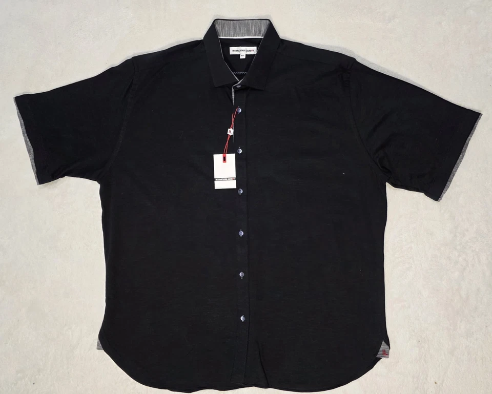 International Laundry рубашка-поло черный 2XL MSRP 145 $новый с Ярлыками - Изображение 1 из 4
