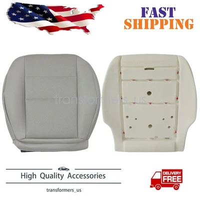 NEW FOR 2008-2014 Mercedes Benz C300 C350 Driver Bottom Seat Cover Gray & Foam - Image 1 of 4