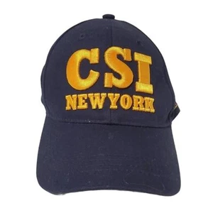 CSI New York Blue gold baseball Cap hat Adjustable one size cotton - Picture 1 of 6