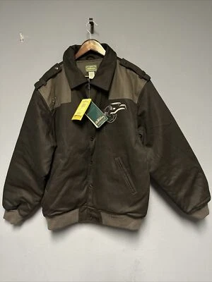 Jaqueta Varsity Masculina RARA NOVA VINTAGE Stall & Dean Newark Eagles Tamanho XL Preta - Imagem 1 de 4