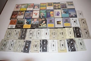 CASSETTE VINTAGE LOT OF 52-28 CASED / 24 LOOSE-WILD ASSORTMENT-70'S/80'S(ARV51) - Picture 1 of 5