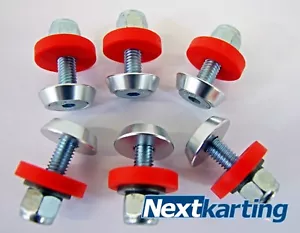 GO KART FLOOR TRAY FITTING KIT- PACK OF 6 - CADET ROTAX TKM IAME X30 HONDA PRO - - Picture 1 of 1