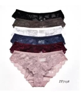 6 PACK WOMEN LACE PANTIES BIKINI HIPSTER UNDERWEAR. SIZE XLARGE. NWT - Picture 1 of 12