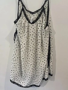 Vintage Lucie Ann Lingerie Medium Polkadot Split Sides - Picture 1 of 6