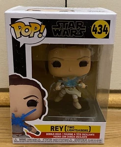 Funko Pop STAR WARS 434 REY Two Lightsabers Vinyl Figure NEUF NEW - Imagen 1 de 5