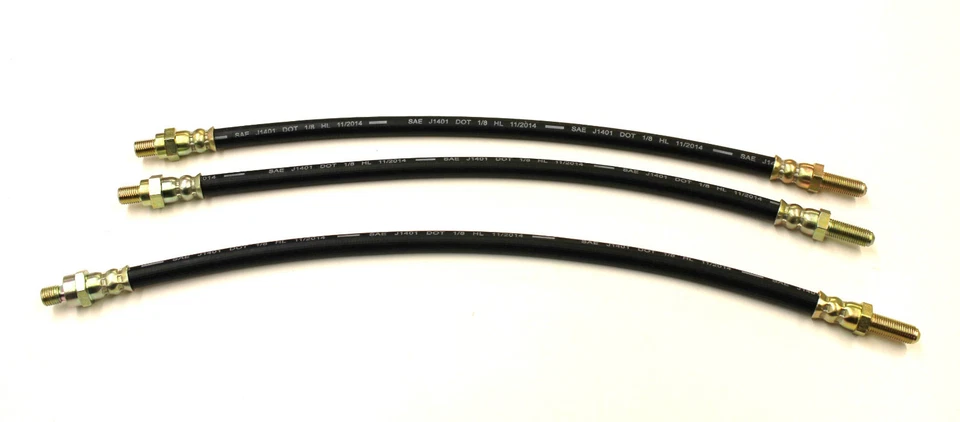 JUEGO DE MANGUERAS DE FRENO DE GOMA FLEXIBLES HUMBER HAWK SERIES II Y III 1960 - 1962 Foto 1 de 1