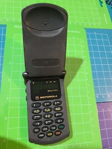 Motorola StarTAC 338 338c Old Fashion Classic 2G GSM 900 Flip CellPhone Black - Picture 1 of 5