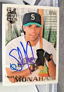 1996 Topps baseball signed MLB Auto # 238 Shane Monahan rookie Seattle Mariners - Picture 1 of 1