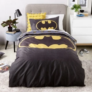DC Comics Batman Logo Queen Bed Quilt Cover Set - Picture 1 of 1
