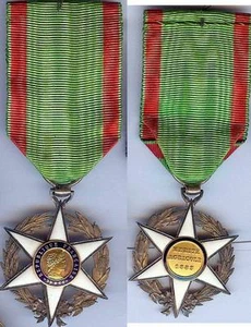 Médaille - Mérite agricole 1883 beau ruban bon état d'usage argent - Picture 1 of 1
