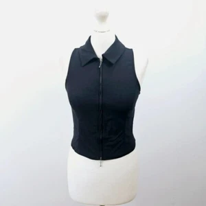 Urban Outfitters - Canotta Silence + Noise Iris con zip - Nero - XS - Foto 1 di 5